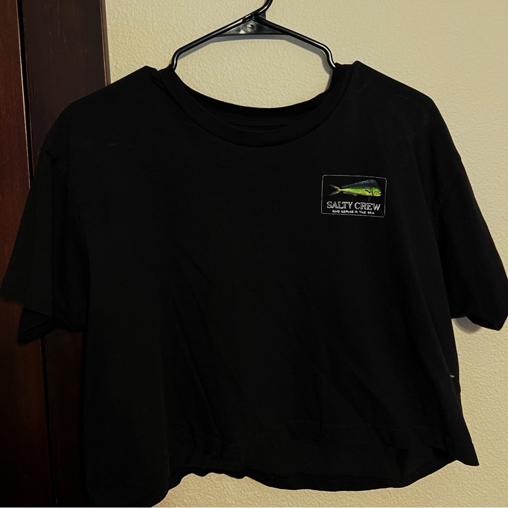 Black Salty Crew Crop Top